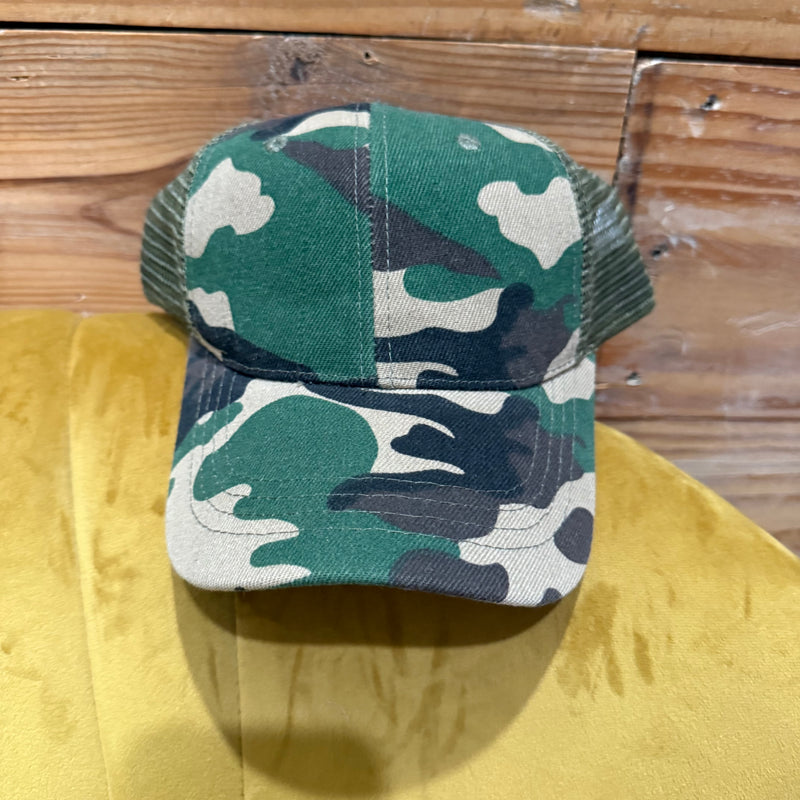 Faded Green Camo Hat
