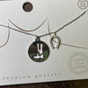 Silver Boot & Horse Shoe Fashion Necklace
