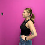Black Tank Top Bodysuit