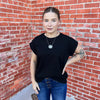 Black Crop T Shirt