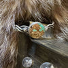 Gorgeous Turquoise with Twisted Cuff Genuine Bracelet