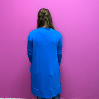 Blue Snap Down w/ Pockets Long Sleeve Soft Cardigan