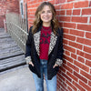 Black and Animal Print Blazer