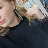 Big Tear Drop Zuni Hoop Post Genuine Turquoise Earrings