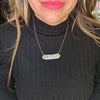 19 inch Feather Turquoise Genuine Necklace