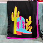 Black Neon Boot Blanket