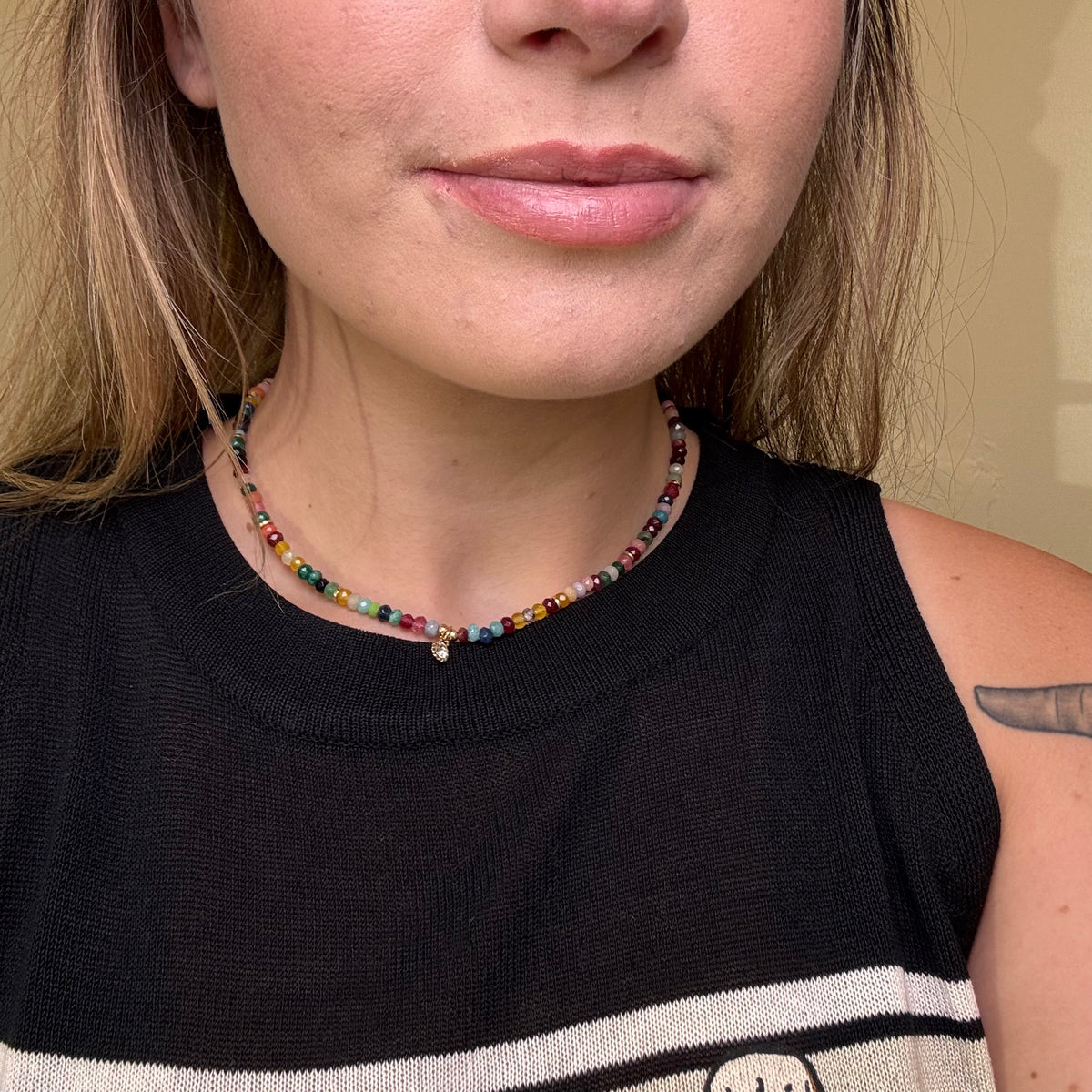 colorful beaded necklace 
