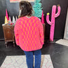 Pink and Orange Sweater Plus Duster Cardigan