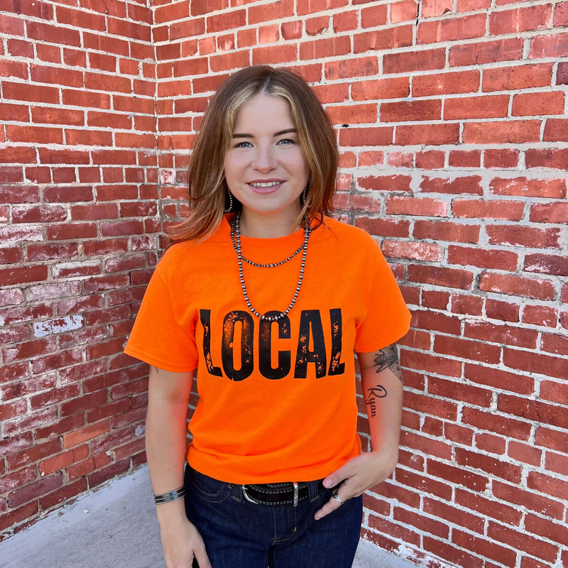 Orange Local Crew Neck T-shirt