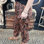 Country Road Leather Print Joggers