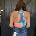 Tie Dye Tank Top Bodysuit