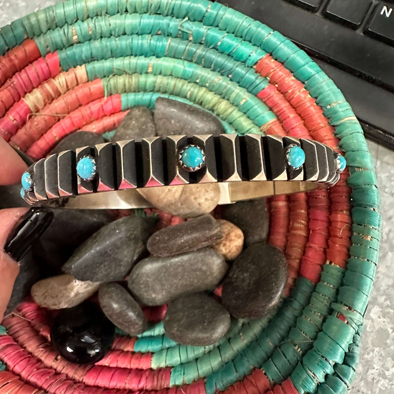 Unique Turquoise Bangle Genuine Bracelet