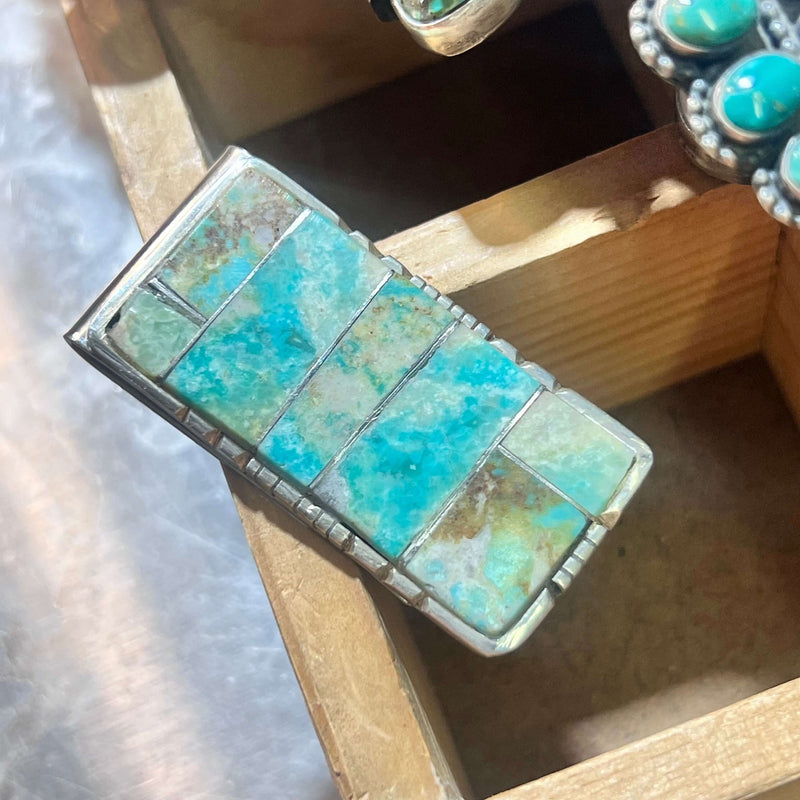 Turquoises Inlay Money Clip