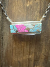 Cotton Candy Bar Sterling Silver Necklace