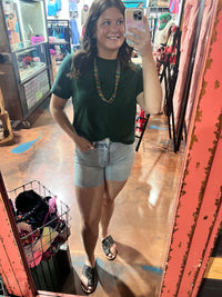 Forest Green Crop Top