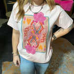 Pink and Orange Bling Queen T- Shirt