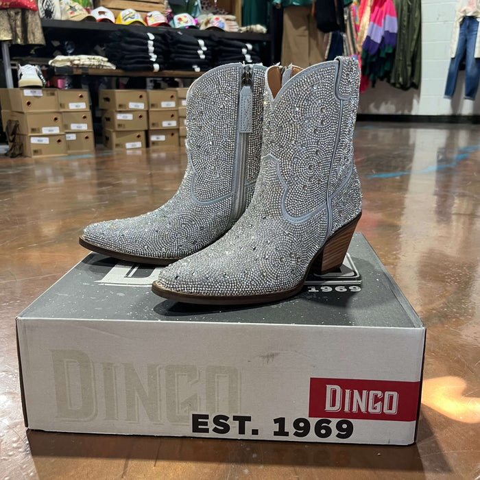 Silver Rhinestone Dingo Boot (DS)