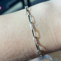 8 inch Dainty Link chain Sterling Silver Bracelet - Country Lace Boutique