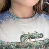 14 inch Navajo Pearl & Turquoise Patterned Genuine Necklace