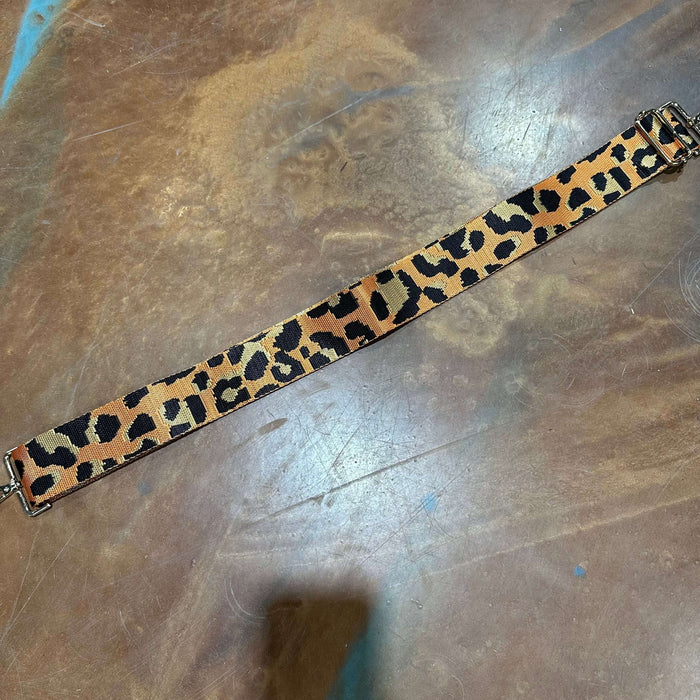 Orange Animal Print Hand Bag Strap