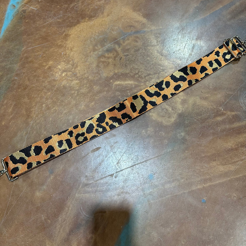 Orange Leopard Hand Bag Strap