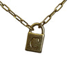 Initial Lock Gold Fashion Necklace