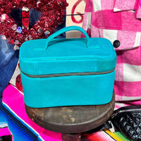 Turquoise Toiletry/ Jewelry Travel Bag Case