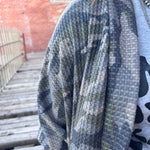 Camo Waffle Dolman Cardigan