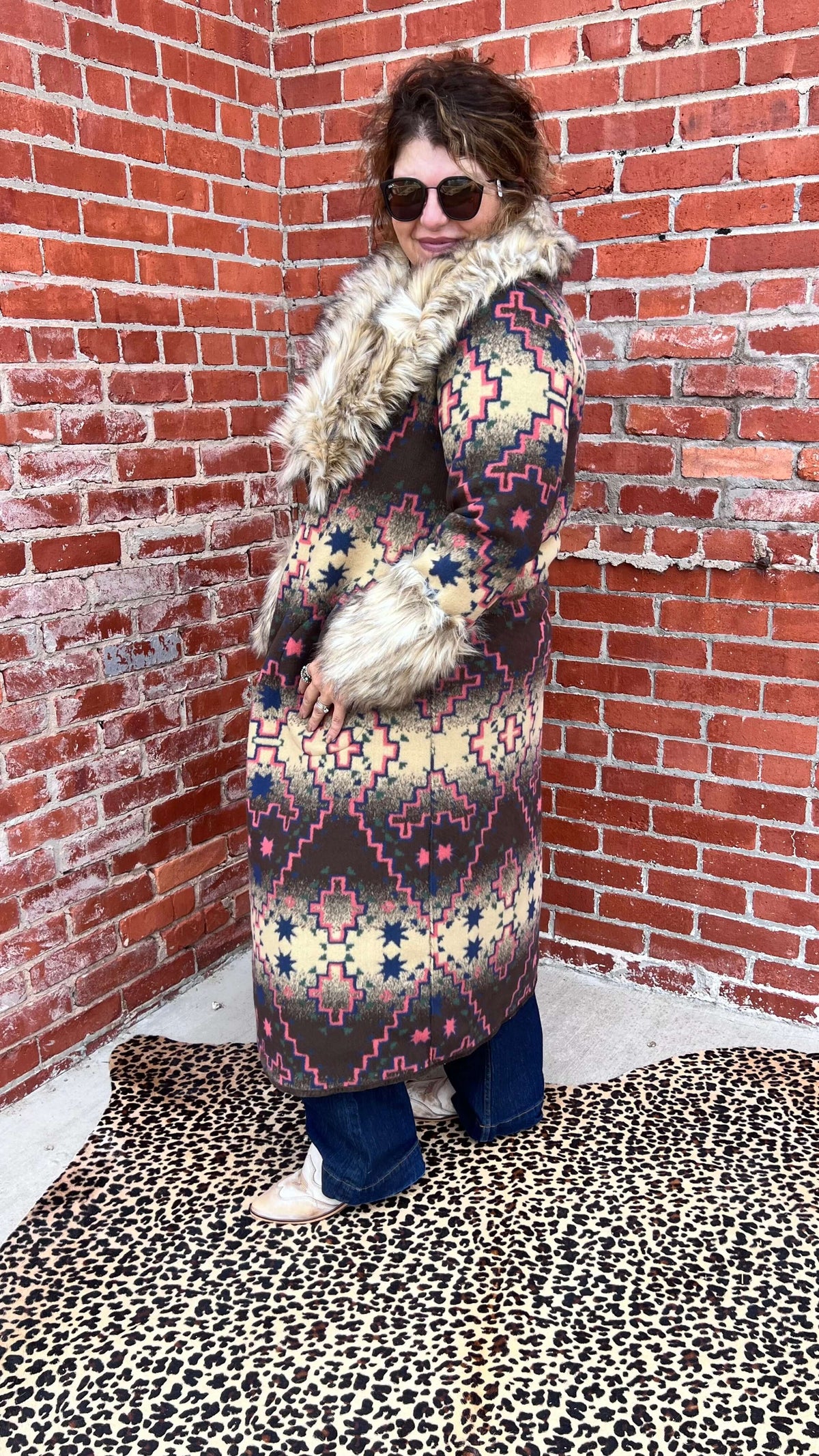 Greta Coat Tasha Polizzi Fur Duster/Jacket