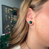 Little Green Crystal Stud Fashion Earring