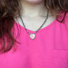 Pink Conch Heart 18 inch Genuine Necklace