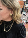 3 Strand Gold Snake Fashion Necklace