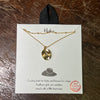 Gold Cowboy Hat Fashion Necklace