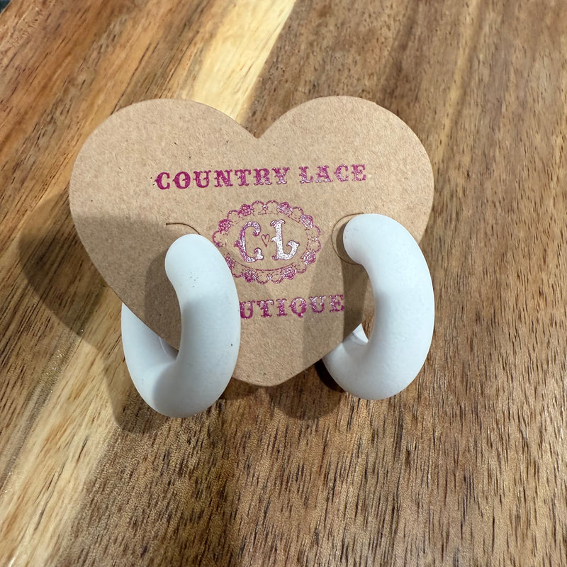 Fun Chunky Hoop Fashion Earrings