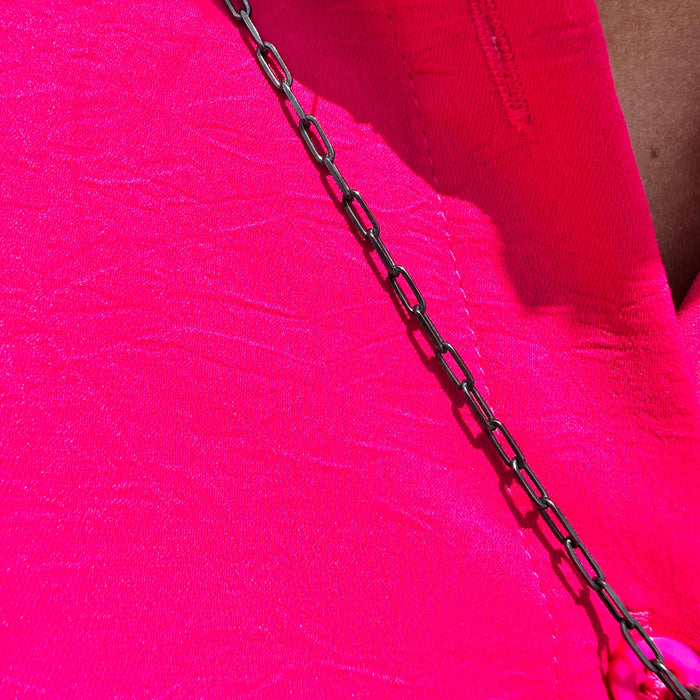 24 inch Dark Little Link Chain Sterling Silver Necklace