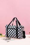 Zenana Checkered Multi-Pocket Travel Bag