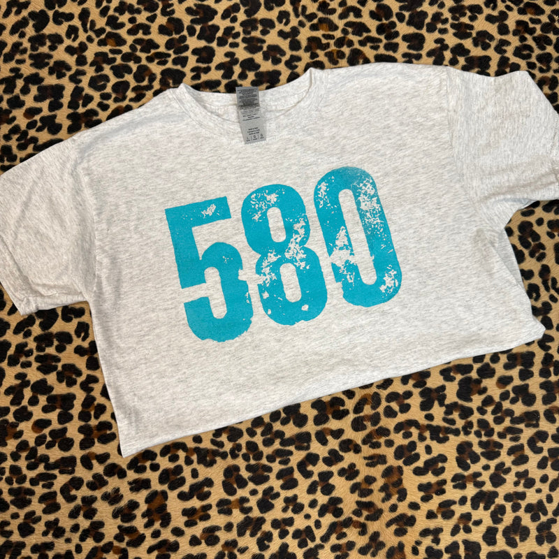 580 Ash Grey Youth Crew Neck T-shirt