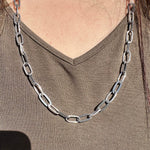 30 inch Patterned Link Chain Genuine Necklace