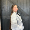 Yall Fly Chrome Gray w/ Fringe Crop Jacket
