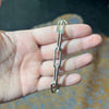 6 inch Shiny Thick Link chain Sterling Silver Bracelet
