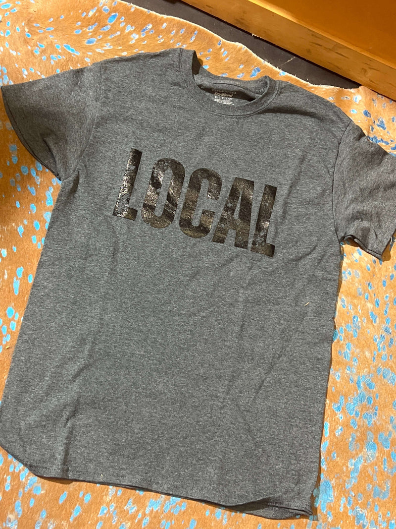 Dark Grey Local Crew Neck T-shirt