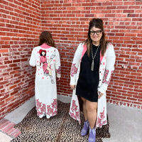 Pink Natural Cowgirl Cardigan | 2XL