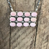 12 Stone Pink Conch Detailed Genuine Necklace.