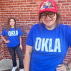 Royal Blue OKLA Crew Neck T-shirt / XL