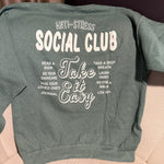 Faded Green Anti-Social Club Take It Easy Sweatshirt