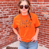 Orange Howdy Crew Neck T-shirt