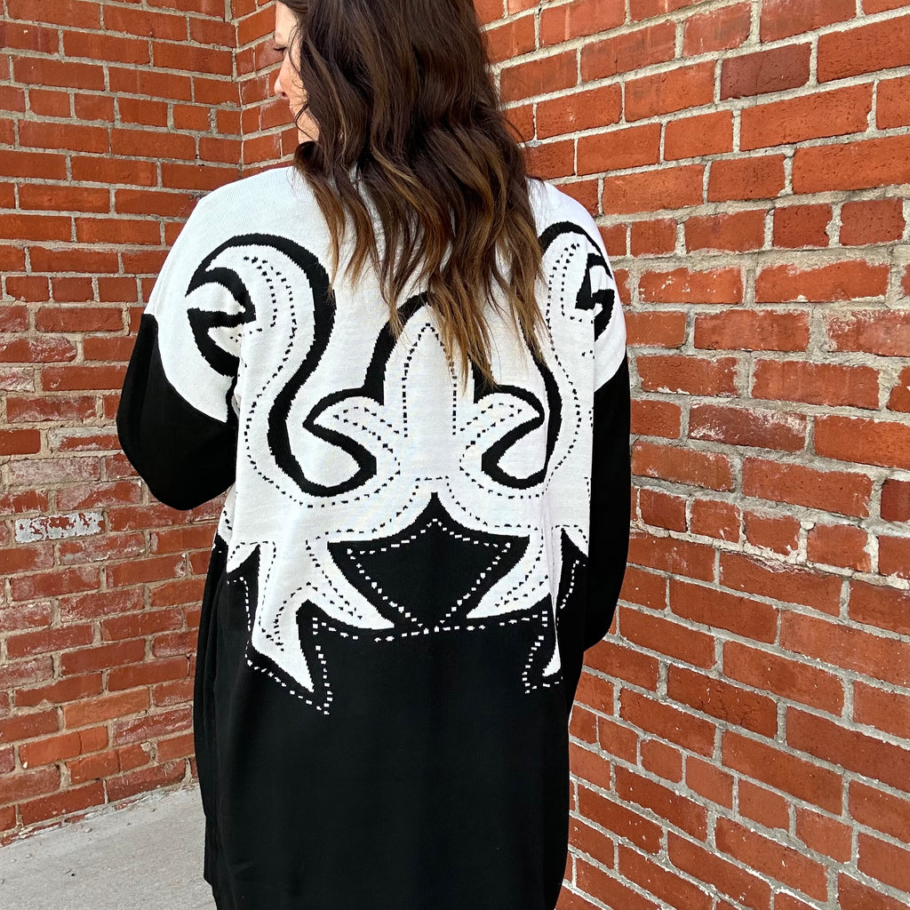 SADDLE SWAPPIN CARDIGAN [REVERSIBLE!]