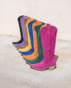 Pink Rough Out Lightening Thunder Road High Dingo Boot