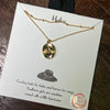 Gold Cowboy Hat Fashion Necklace