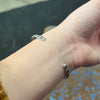 Thin Starburst Genuine Sterling Silver Cuff Bracelet